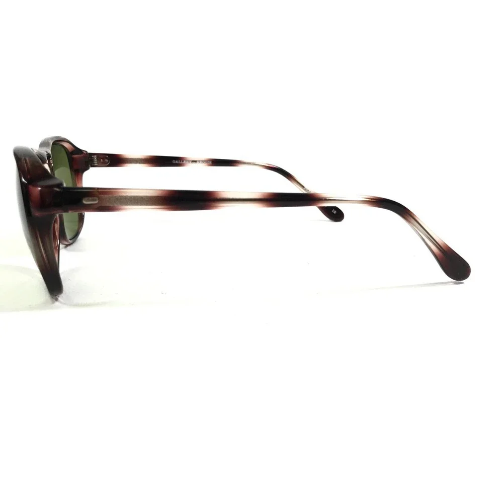 Kenmark Sunglasses REGGIE GREY MOTTLE Brown Pink Round Frames w/ Green Lenses